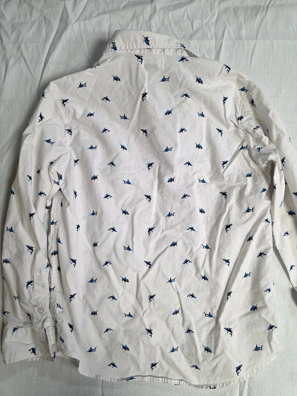 Old Navy Boys Long Sleeve Button Down Shirts Size M 8 Lot of 2
